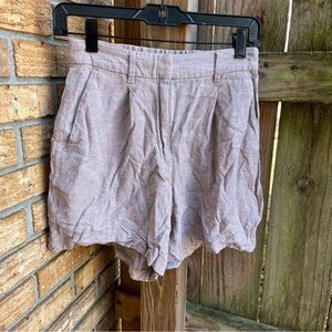 Old Navy Women's Light Brown Linen Blend Shorts